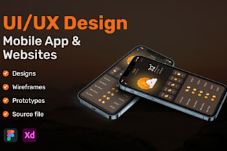 design clean, modern and beautiful UI for your mobile app and website