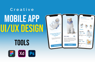do mobile app ui ux design, figma app ui design for IOS and android