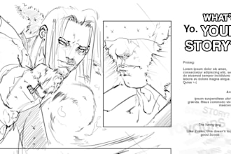 draw a comic, web comic, manga or mix