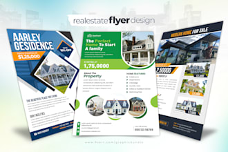 design real state business flyer
