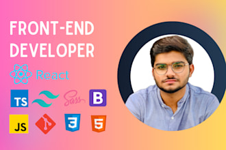 do frontend development projects reactjs, nextjs, typescript plus more