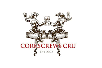 wine buying group rodeo logo design