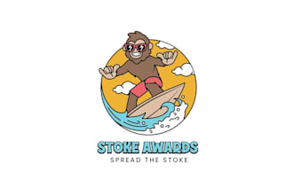 shako surf award logo design