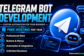 make a professional custom coded telegram bot