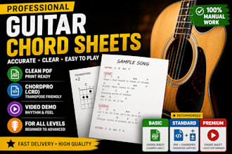 transcribe and edit chords above lyrics of any song