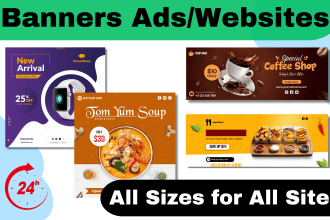 design professional banner web banner ads youtube linkedin facebook social media