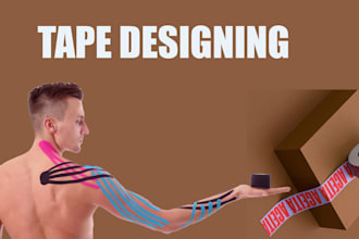 design a custom packaging duct tape and for other purpose