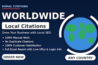 local SEO citations USA UK canada india aus german france irland uae