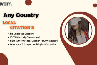 local SEO citations USA UK canada india aus german france irland uae