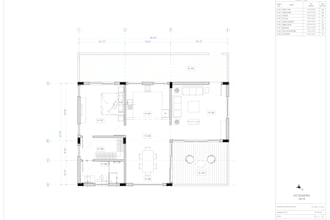create interior layouts and 2d drawing set
