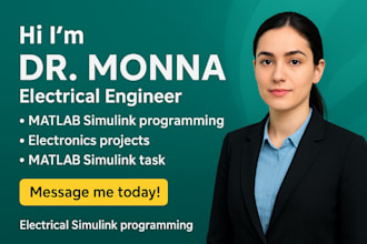 do electrical electronics engineering project and matlab simulink programming