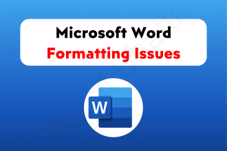 fix formatting issues in microsoft ms word document