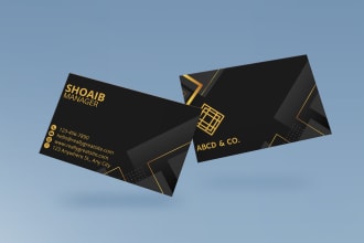 design luxury business card for your business, real estate