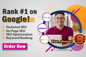 do website on page SEO with yoast and  technical optimization for wordpress