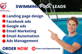 generate highly converting swimming pool cleaning leads swimming repair leads