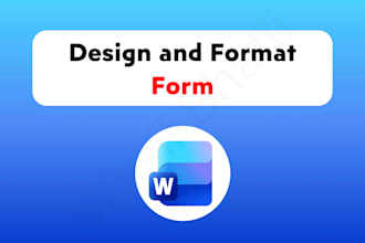 format, design, edit, create and fix forms in microsoft ms word document