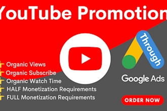 do youtube video promotion and monetization organically
