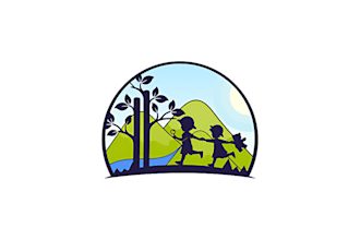 make kids, daycare, childcare, school and baby shop logo