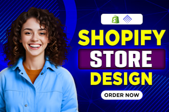 build shopify store design, redesign shopify website, shopify dropshipping store