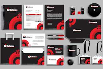 do letterhead design, business card, and stationery items