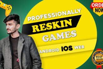 reskin unity game for android ios unity 2d 3d mobile game development