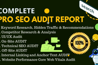 technical SEO audit report keywords competitor website speed