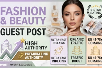 do fashion and beauty guest post with high quality backlinks