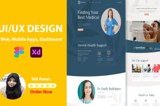 design a website in figma ui ux high conversion mockups