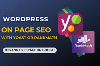 do proper on page optimization and schema markup with yoast SEO and rankmath