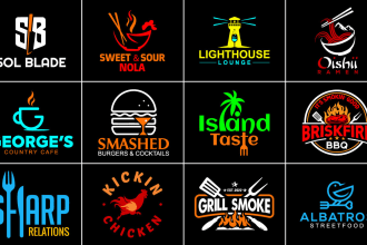 make restaurant catering cooking chef food bbq cafe bar logo