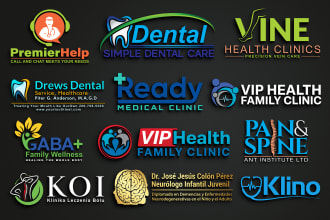 design modern medical, dental, wellness, and healthcare logo