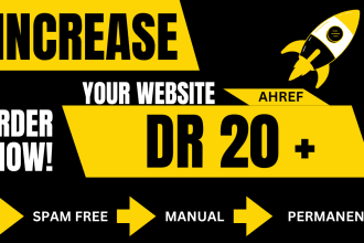 increase domain rating ,increase ahrefs dr 20 plus