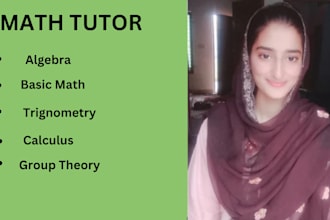 be your math teacher expert in algebra, calculus, and trigonometry