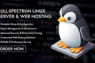 set up, manage, and optimize your linux server and web hosting