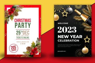 create christmas and new year besopke holiday cards