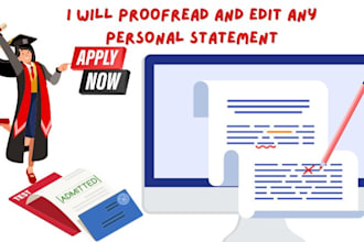 proofread and edit your personal statement or lom