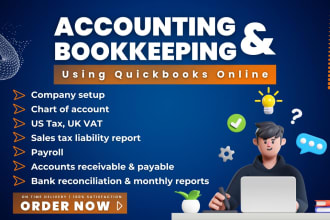 do accounting, bookkeeping, payroll, US, UK vat filing in quickbooks online xero