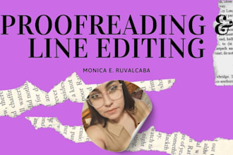 proofread and line edit your book in spanish