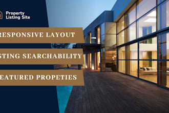 design a responsive real estate listing website