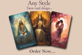 design high quality oracle and tarot cards from your idea