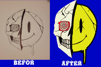 do vectorize tracing redraw convert file logo artwork sketch image to vector