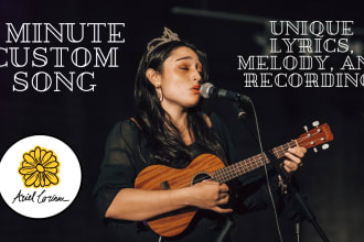 write you a 3 minute custom acoustic song