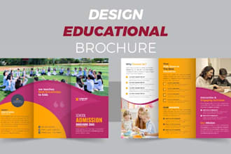 design educational brochure, annual report,and book design