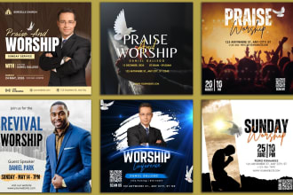 do church, conference, sunday service, pastor anniversary, gospel night flyer