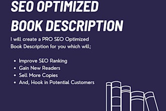 create you a best selling book description to boost your sales