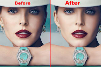 do high end photo retouching, skin retouching, wedding photo