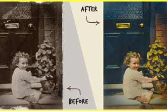 restore, colorize, enhance, and repair damaged old photos