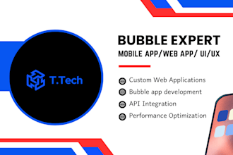 do bubble app development, mvp, bubble io, be your bubble app developer
