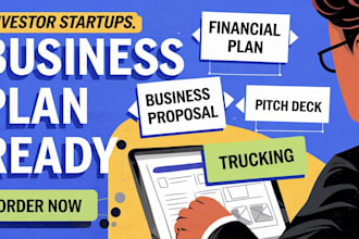 write an investor ready business plan, nonprofit, loan for startups, pitch deck