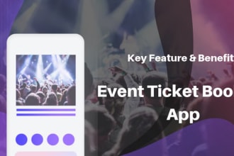 build event booking app, ticket booking app, livestreaming app, conference app